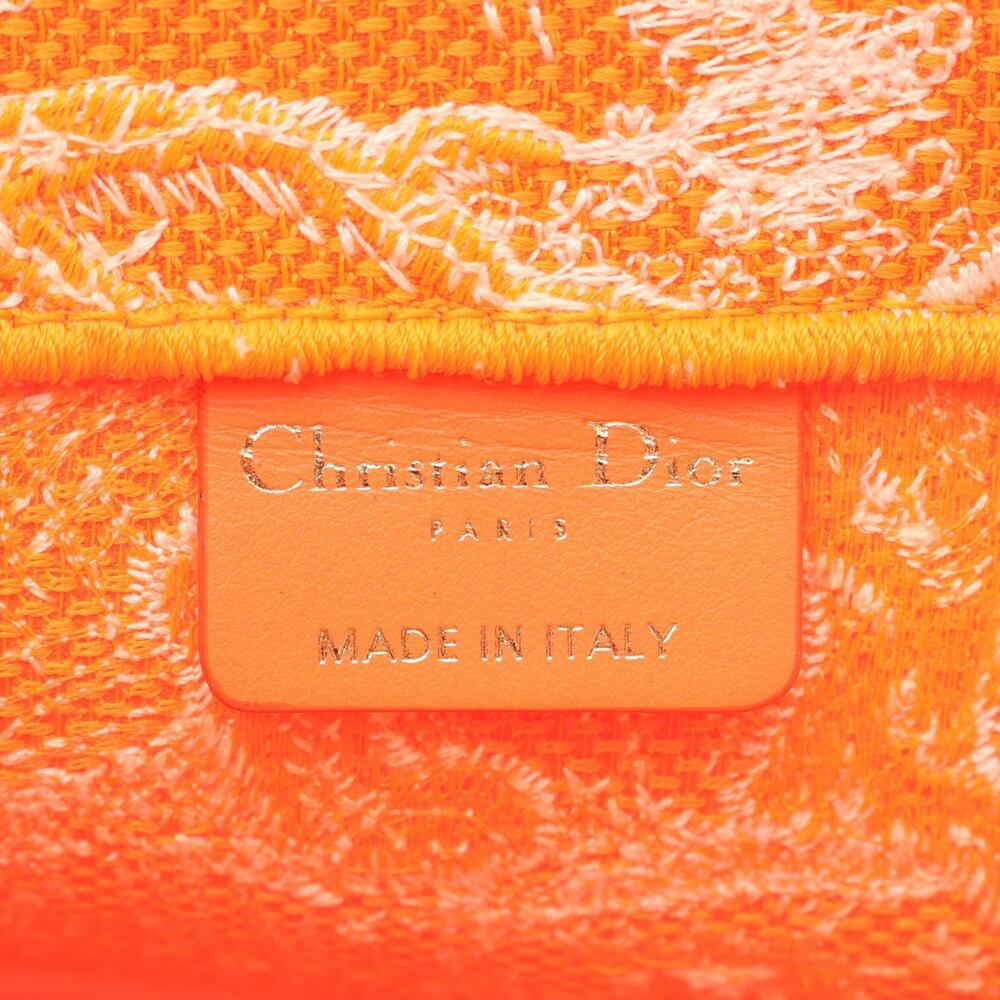 Dior BOOK TOTE Bag Canvas Orange - Picture 3 of 4